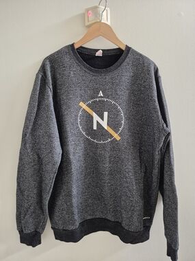 Men's Graphic Crewneck Sweater - Nonsuch Brewery Compass Design